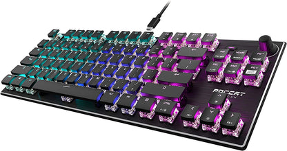 Vulcan TKL RGB Gaming Keyboard - Compact Tenkeyless Design with Titan Switches and Anodized Aluminum Finish