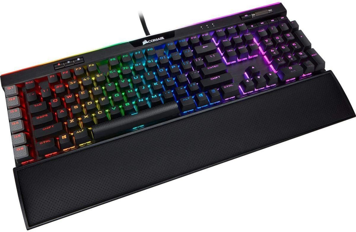 K95 RGB Platinum XT Mechanical Gaming Keyboard - Customizable Backlit RGB LED, Cherry MX Brown Switches, Sleek Black Design