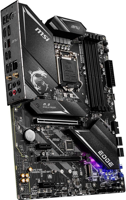 MPG Z490 Gaming Edge WiFi ATX Motherboard - 10th Gen Intel Core, LGA 1200, DDR4, Dual M.2, USB 3.2 Gen 2, Wi-Fi 6, Mystic Light RGB