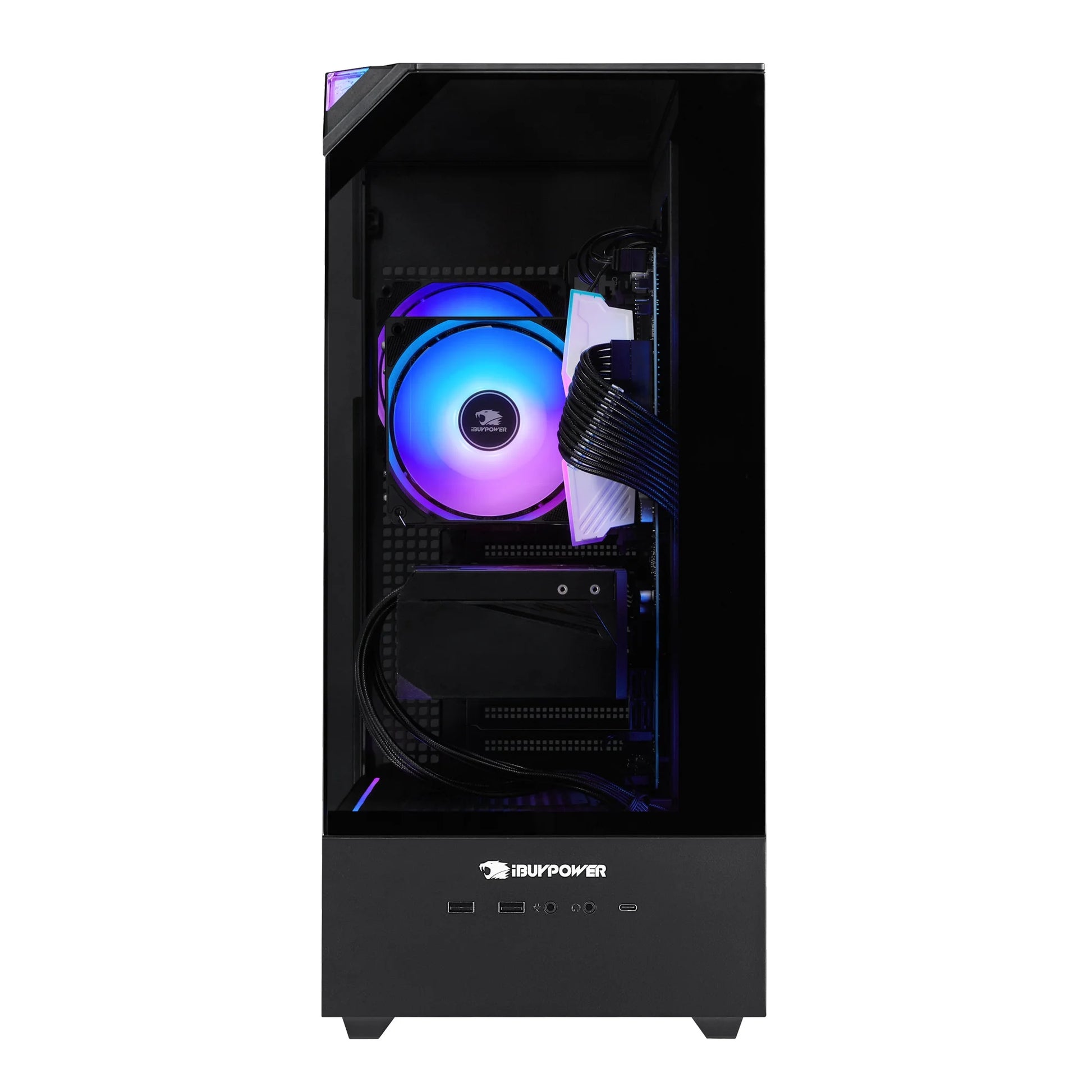 High-Performance Element Black Gaming PC | Intel Core i9-14900F, NVIDIA RTX 5070 12GB, 32GB RAM, 1TB SSD, Windows 11