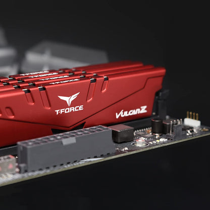 T-Force Vulcan Z 32GB DDR4 3600MHz CL18 Desktop RAM - High Performance Red Memory Kit (2x16GB)